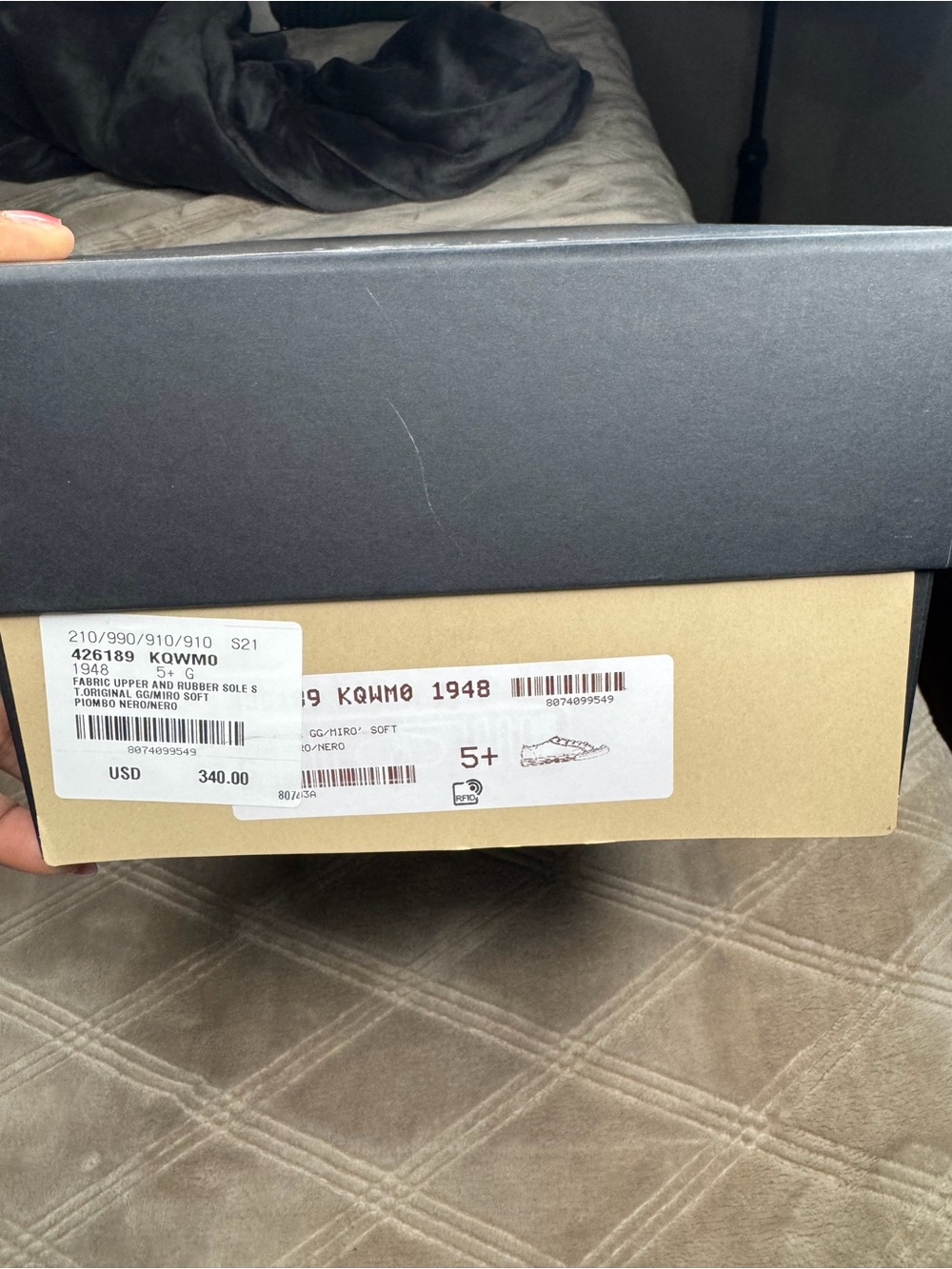 Gucci Black GG Canvas Low-Top Sneakers - Picture 8 of 13